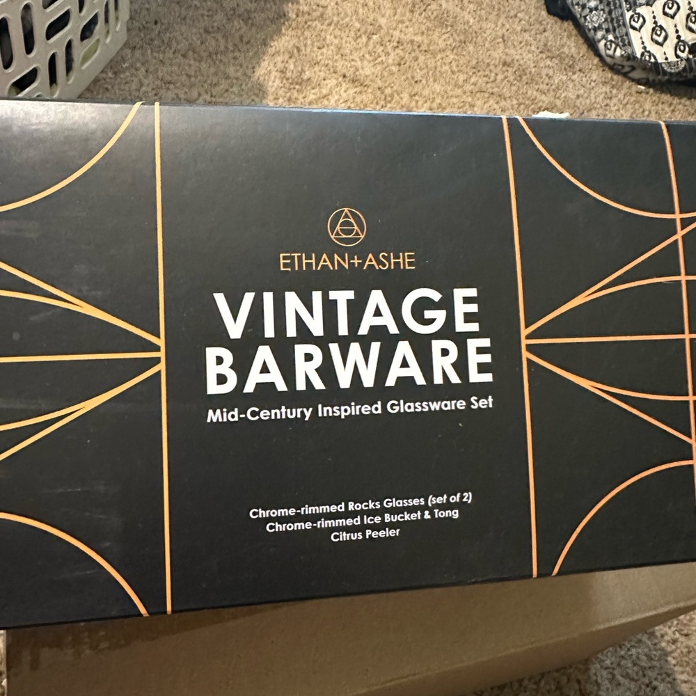 Vintage barware (whiskey glasses)